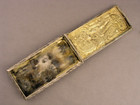 Antique European Continental  800 Silver Repousse Hinged Match Safe Box 