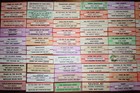 100  Jukebox Title Strips   Tags Lot   10 - Mostly Pop 60s   70s