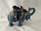 Vintage Cast Iron Elephant Coin Bank     Mid Century Decor