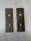 Vintage Pair Of F C  Linde Solid Brass  Backplates 