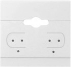 100 Pcs Of White Hanging Earring Cards  Jewelry Display  Printed Or Plain 