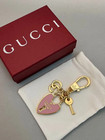 Gucci Charm Heart Lock   Key Keychain Gift Key Chain With Brand Manual New Box