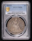 1860-o Liberty Seated Silver Dollars Pcgs Vf-25