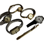 Vintage Watches 2 Are 10k Gold Filled 10k Rgp Lot Of 6 Parts Or Repair See Photo