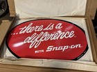 Snap On Tools Metal Oval Sign    there Is A Difference    24   x15    Ssx16p114 New