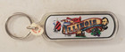 Vintage Illinois The Land Of Lincoln Souvenir Acrylic Keychain Keyring