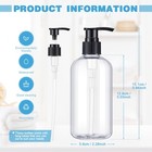 8 Pcs Plastic Pump Bottles Empty Lotion Bottle With Pump Refillable Dish Soap   