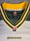 Vintage Edmonton Eskimos Cfl Reebok Jersey Mens 2xl Green White Cfl Football