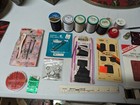 Huge Lot Of Vintage Sewing Supplies Thread  Needles  Crafts   Crane Scissors