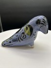 Vintage Tonala Bird Handpainted Ceramic Figurine Mexican Folk Art Signed Mexico