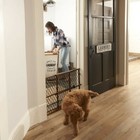 Evenflo Position And Lock Farmhouse Pressure Mount Gate - Dark Wood