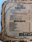 Vintage Casino Restaurant Menu 1970s Bonanza Las Vegas Decoupage Wood 18 5 X 13 