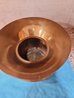 Vintage Brass Spittoon Chamber Pot  Rustic Farmhouse Decor  Antique Brass Vase