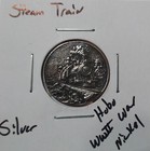 Hobo Dream Steam Train Locomotive Made From A Real Wwii Silver Nickel Signed