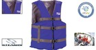 Blue Life Jacket For Adults - Comfort Fit Pfd For Boating   Swimming