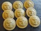 Original Ww2 German 21mm Coastal Artillery Kriegsmarine Buttons Set 9 Pieces