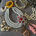 Vintage Lot Costume Jewelry W  Retro Pieces  Wear  Collect  Resale  More 