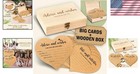 Charming Wedding Advice Cards   Wooden Box - A Memorable Celebration Essential