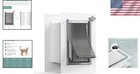 Small Pet Door For Wall - Steel Frame  Double Flap Cat Door