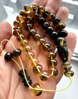 Natural Baltic Amber 31g  Islamic Prayer Rosary Tablet 33 Beads Tesbih Misbaha