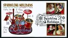 Usa  Scott   5332-5336  Glen Fdc Covers Set Sparkling Holidays  Santa Claus 2018
