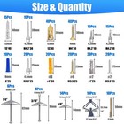 Vkkm 336pcs Drywall Anchors And Screws Assortment Kit Heavy Duty Wall Anchor Set