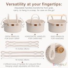Diaper Caddy Hanging Organizer  Detachable Versatile Handles 2-layer Storage