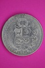 1868 Peru 1 Sol Silver Coin  900 Fine Guaranteed Authentic   Genuine 1663