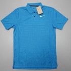 Nike Men s Tour Dri-fit Adv Golf Polo Blue Fd5731 435 Textured Geometric