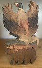 Vintage Hand Crafted Painted Wooden Pheasant Goose Bear Salmon Intarsia Folk Art