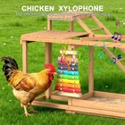 Chicken Perch W  Swing Xylophone Removable Feeder  Bath For Farms Easy To Clean