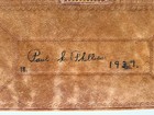 Antique Vtg 1930s Large Leather Ledger Half Filled  Ohio Family Accounts  Diary