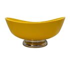 Vintage Salad Set Large Yellow Salad Mix Bowl W 6 Bowls Server Utensil Spoon Mcm