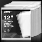 100pcs 12 Inch Premium Record Sleeves  Lp Vinyl Outer Sleeves For 33 Rpm  Alb   