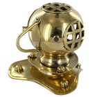 Antique Usa Navy Nautical Miniature Diving Helmet Sea Solid Brass Vintage D  cor