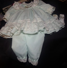 Lot Of Porcelain Doll Clothes 2 Dresses 1pr shoes And 1 Pr  Socks