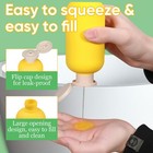 3 Pack Travel Shampoo Bottle  Empty Plastic Squeeze Bottles 6 8oz With Flip Cap 
