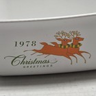 Vtg Corningware 1978 Christmas Greetings Reindeer Casserole Dish Rare Htf Euc 