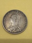 1890 Great Britain Half Crown 1 2  Silver Coin Queen Victoria Km 764 Vf 