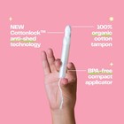 Organic Cotton Super Tampons 16 Count Bpa Free Applicator