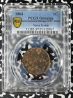 1864 Nova Scotia 1 Cent Pcgs Environmental Damage-unc Detail Lot g121