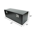 48 In  X 18 In  X 18 In  Black Iron Underbody Truck Storage Tool Box W lock