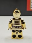 New Star Wars Chrome Gold C-3po Custom Lego Minifigure Protocol Droid