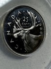 1968 Canada 25 Cents Proof Like Silver Coin Graded Ms 64 Cameo By Anacs