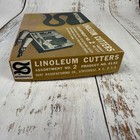 Vintage Speedball No  2 Linoleum Cutters In Original Box Blades   Paperwork New