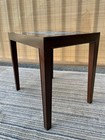 Vintage Late 20th Century Danish Modern Style Accent Table With A Ceramic Inlay 