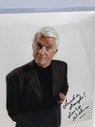 Leslie Nielsen Jsa Auto Signed 8x10  Photo Comedian Actor Police Squad Airplane 