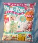 Super Crafts 14 Piece Mega Kit Pom-pom Maker Book And Yarn For Flowers Animals