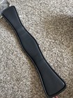 Black Leather Padded Dressage Monoflap Girth Elastic 26   
