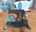Vintage Casige Germany Toy Sewing Machine Lil Red Riding Hood Wolf 